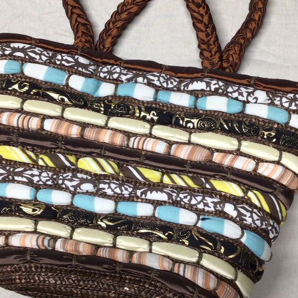 Sun And Sand Handbags - Chic Multicolor Woven Tote Bag